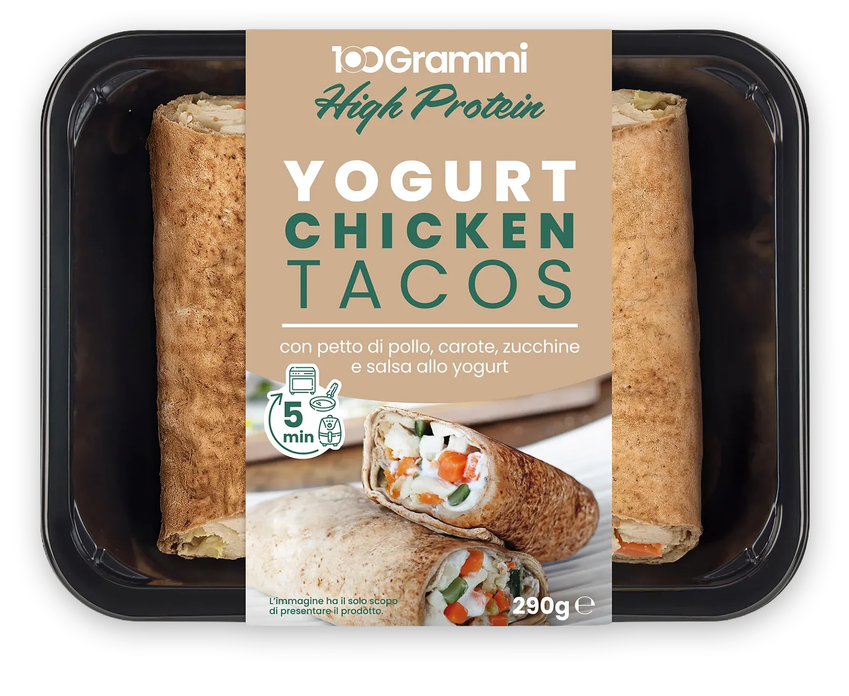 Tacos proteico con petto di pollo - BOX NAM